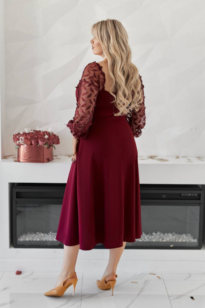 Элегантное платье миди EY-A645.1T29 Элегантное платье миди EY-A645.1T29