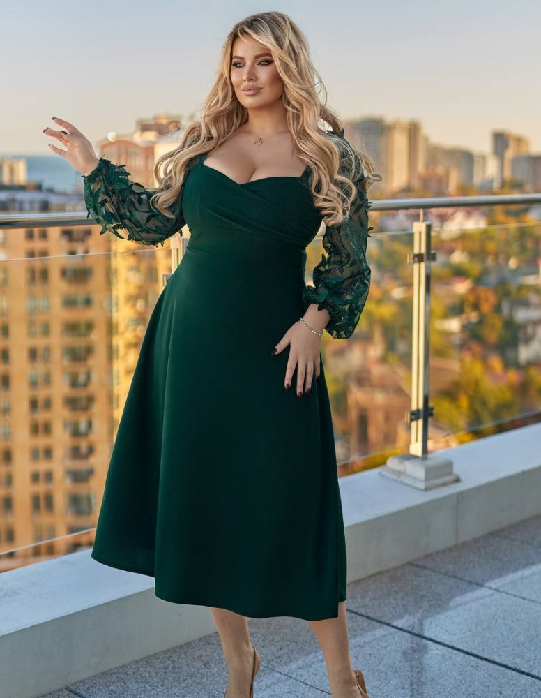 Элегантное платье миди EY-A645.1T29 Элегантное платье миди EY-A645.1T29