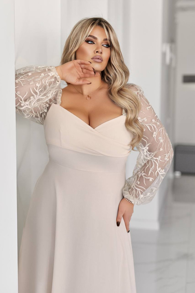 Элегантное платье миди EY-A645.1T29 Элегантное платье миди EY-A645.1T29