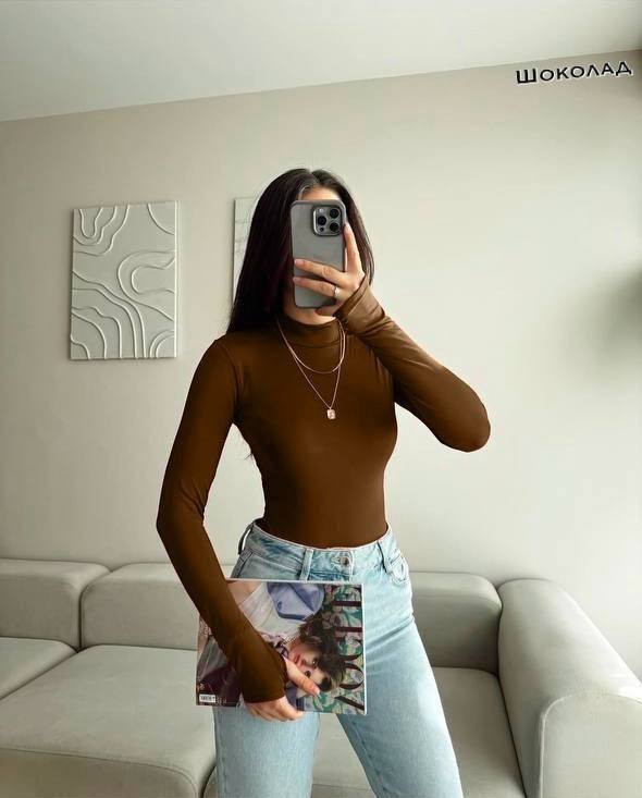 Базовый приталенный боди DMP-R1605T230 Базовый приталенный боди DMP-R1605T230