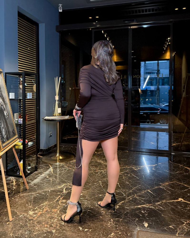 Праздничное платье с драпировкой YM-A7123T18.5 Праздничное платье с драпировкой YM-A7123T18.5