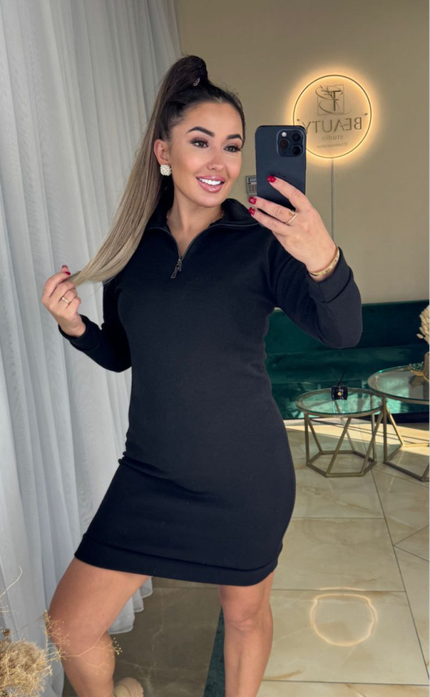 Ангоровое платье с молнией MYD-A702T420 Ангоровое платье с молнией MYD-A702T420