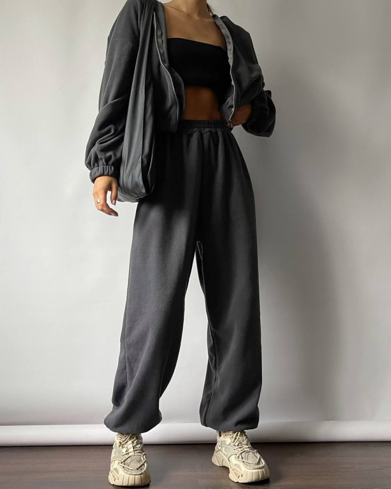 Флисовый свободный костюм LK-A206T650 Флисовый свободный костюм LK-A206T650