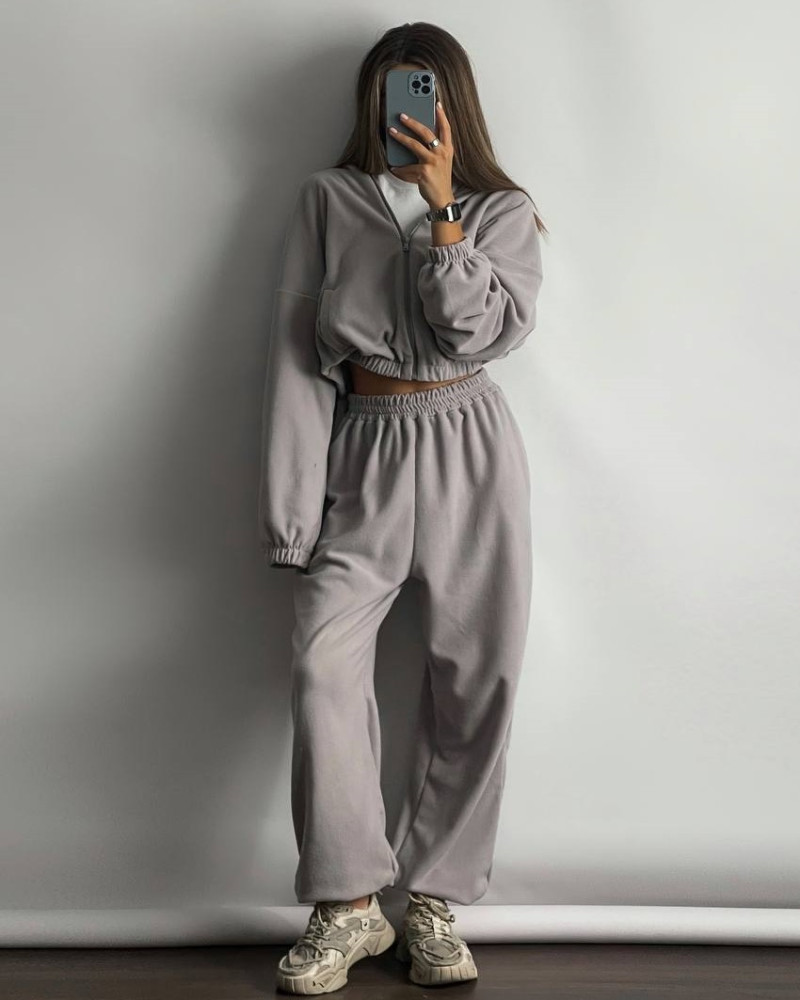 Флисовый свободный костюм LK-A206T650 Флисовый свободный костюм LK-A206T650