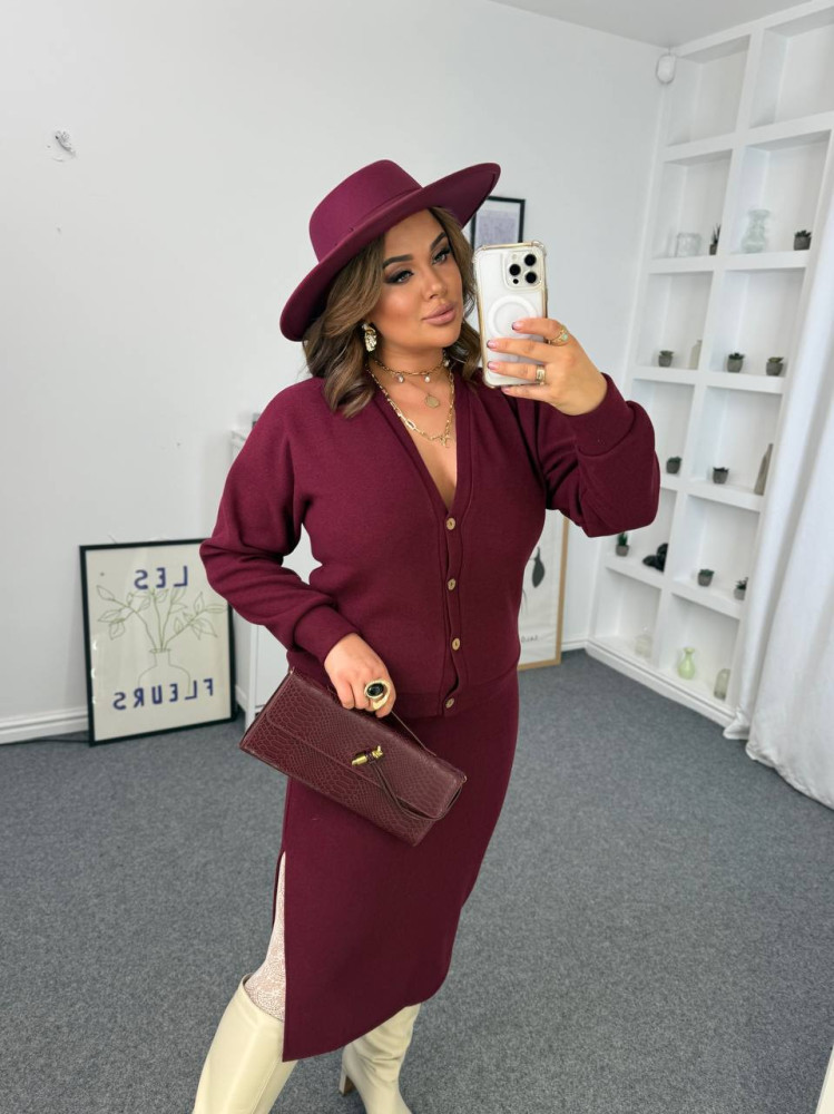 Ангоровый костюм из кофты и юбки KG-A4862T790 Ангоровый костюм из кофты и юбки KG-A4862T790