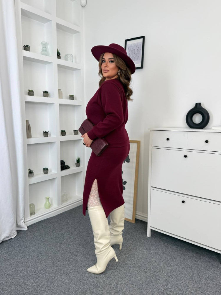 Ангоровый костюм из кофты и юбки KG-A4862T790 Ангоровый костюм из кофты и юбки KG-A4862T790