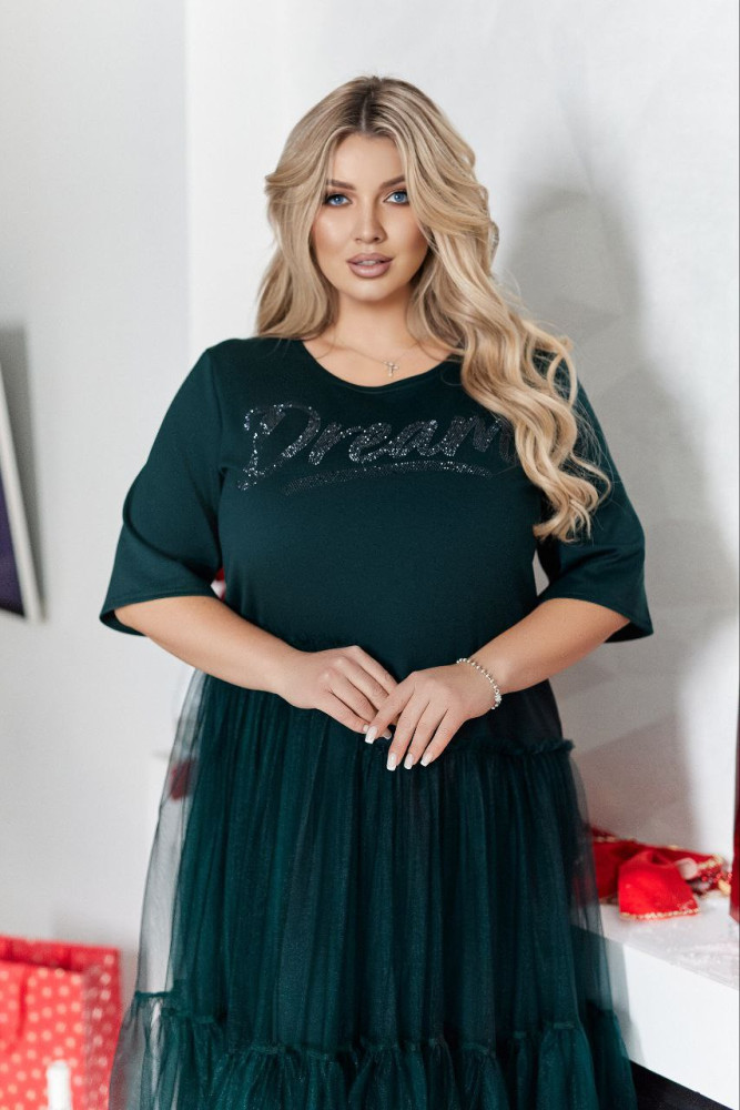 Платье с фатиновой юбкой VOJ-A1053T700 Платье с фатиновой юбкой VOJ-A1053T700