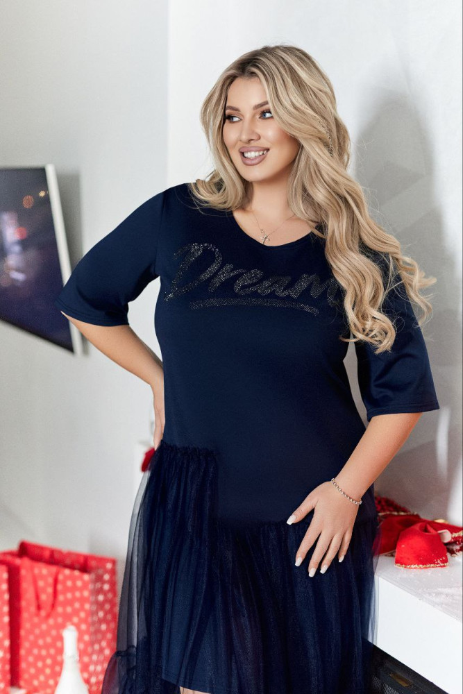 Платье с фатиновой юбкой VOJ-A1053T700 Платье с фатиновой юбкой VOJ-A1053T700