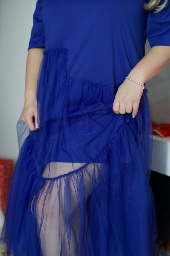 Платье с фатиновой юбкой VOJ-A1053T700 Платье с фатиновой юбкой VOJ-A1053T700