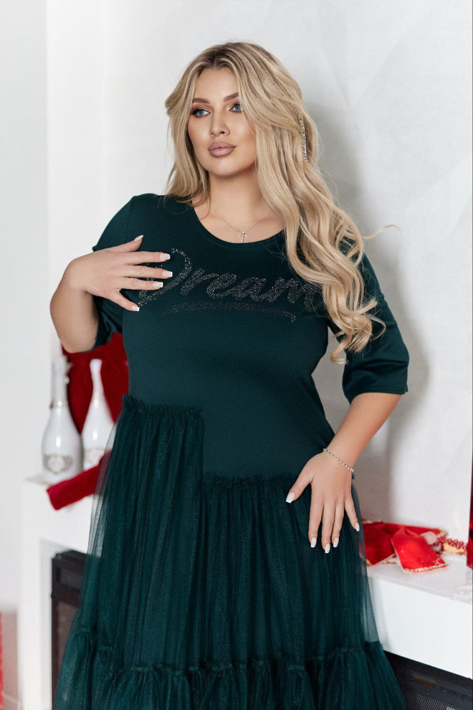 Платье с фатиновой юбкой VOJ-A1053T700 Платье с фатиновой юбкой VOJ-A1053T700