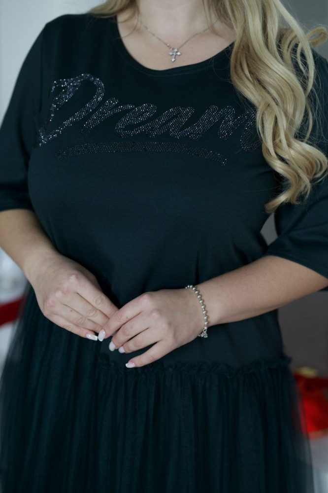 Платье с фатиновой юбкой VOJ-A1053T700 Платье с фатиновой юбкой VOJ-A1053T700