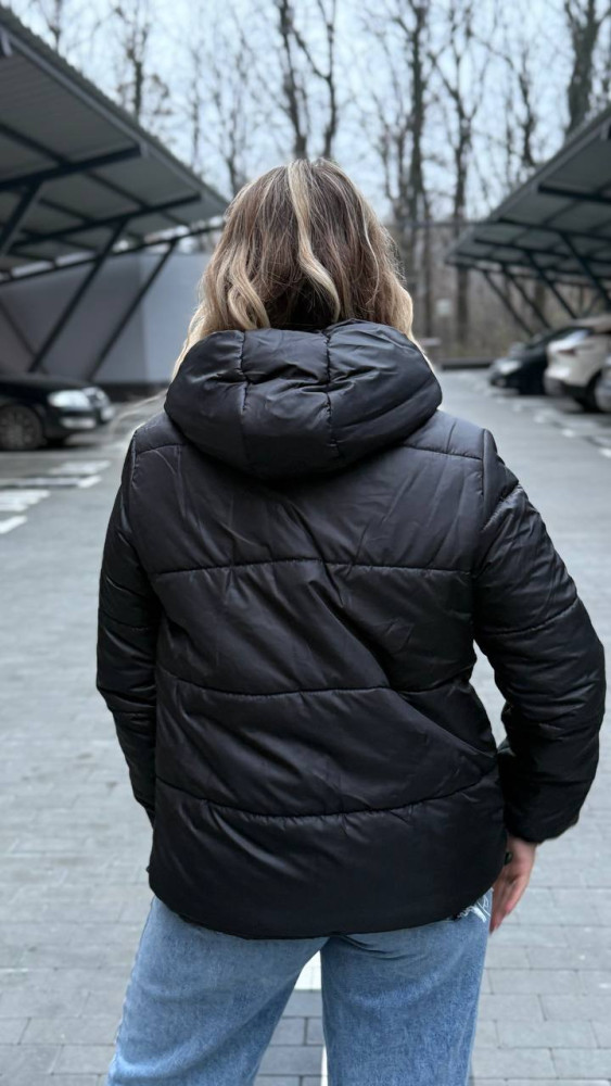 Женская короткая куртка с капюшоном AB-A1771T18 Женская короткая куртка с капюшоном AB-A1771T18