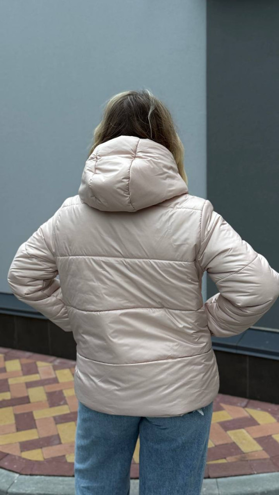 Женская короткая куртка с капюшоном AB-A1771T18 Женская короткая куртка с капюшоном AB-A1771T18