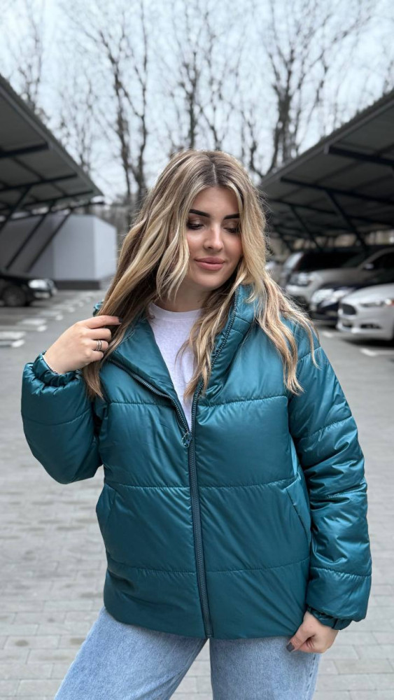 Женская короткая куртка с капюшоном AB-A1771T18 Женская короткая куртка с капюшоном AB-A1771T18