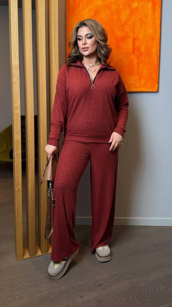 Стильный ангоровый костюм двойка AD-A7896.1T360 Стильный ангоровый костюм двойка AD-A7896.1T360