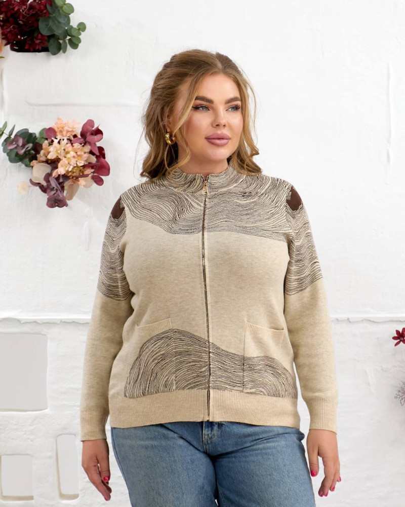 Женская кофта на молнии MAX-A633T650 Женская кофта на молнии MAX-A633T650