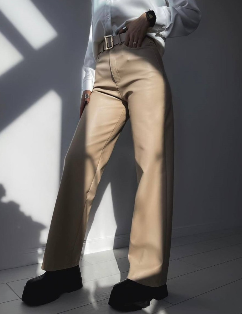 Кожаные штаны на флисе DMP-A1567T340 Кожаные штаны на флисе DMP-A1567T340