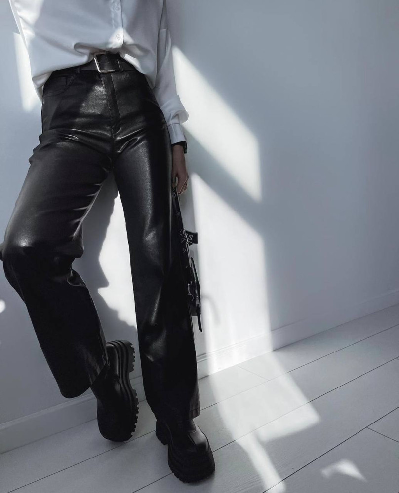 Кожаные штаны на флисе DMP-A1567T340 Кожаные штаны на флисе DMP-A1567T340