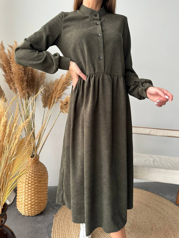 Стильное платье из вельвета IMMA-A154T520 Стильное платье из вельвета IMMA-A154T520