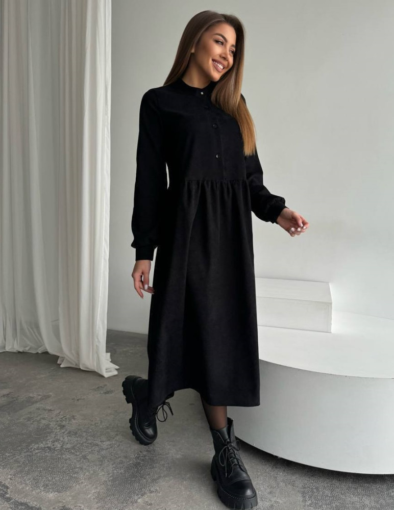 Стильное платье из вельвета IMMA-A154T520 Стильное платье из вельвета IMMA-A154T520