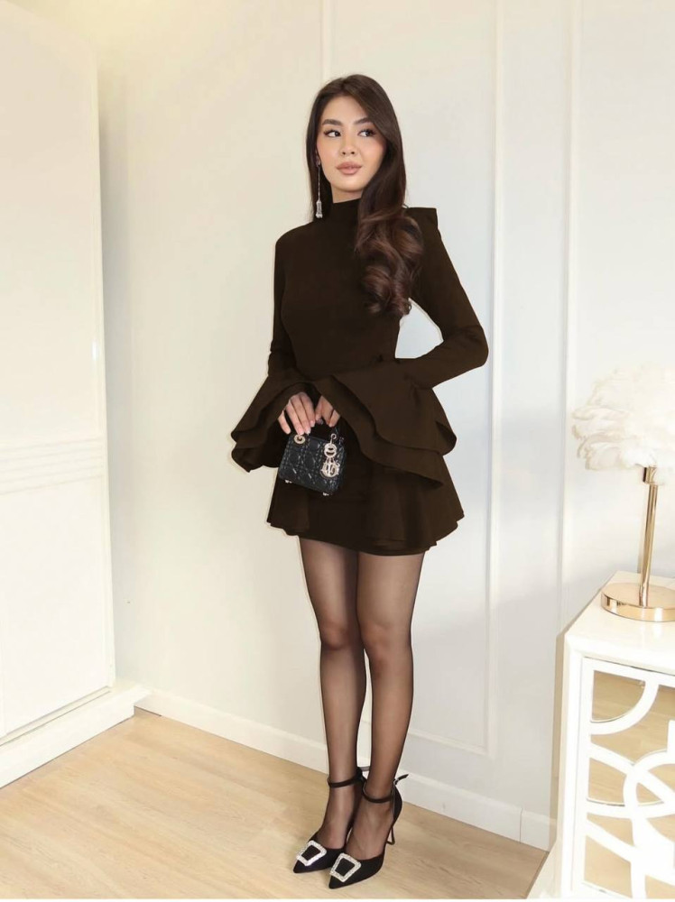 Мини платье с воланами SF-A5692T650 Мини платье с воланами SF-A5692T650