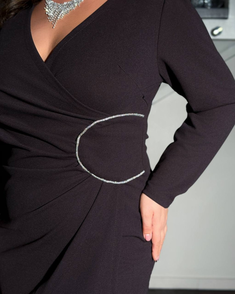 Стильное платье с эффектом запаха DV-AR5484T560 Стильное платье с эффектом запаха DV-AR5484T560