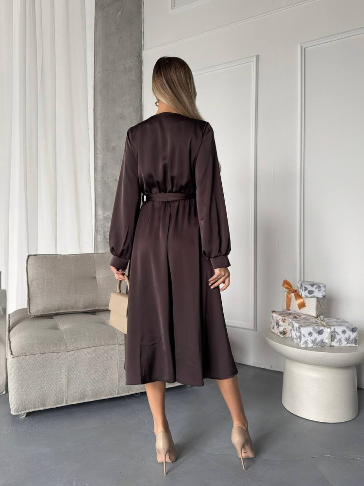 Шелковое платье миди ANA-A1706T17 Шелковое платье миди ANA-A1706T17