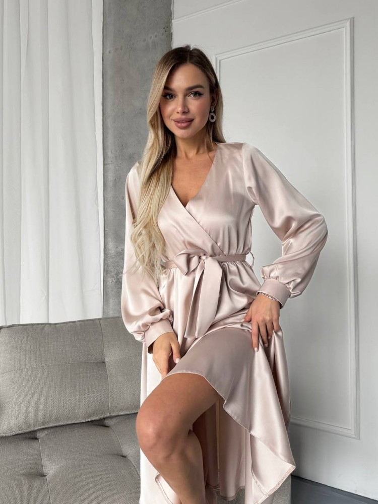 Шелковое платье миди ANA-A1706T17 Шелковое платье миди ANA-A1706T17