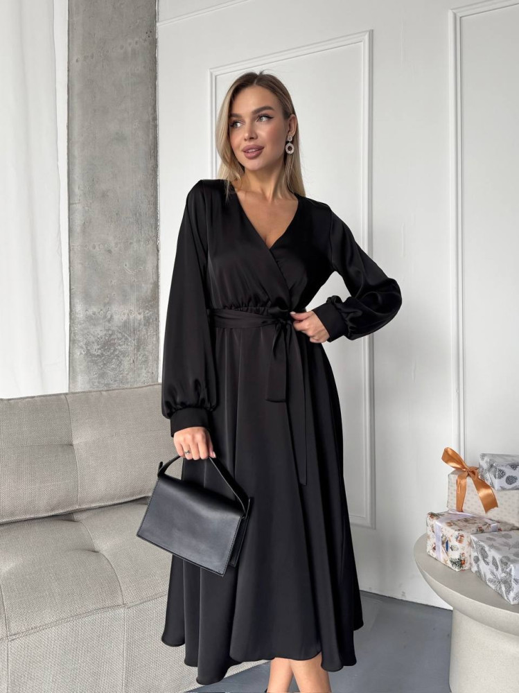 Шелковое платье миди ANA-A1706T17 Шелковое платье миди ANA-A1706T17