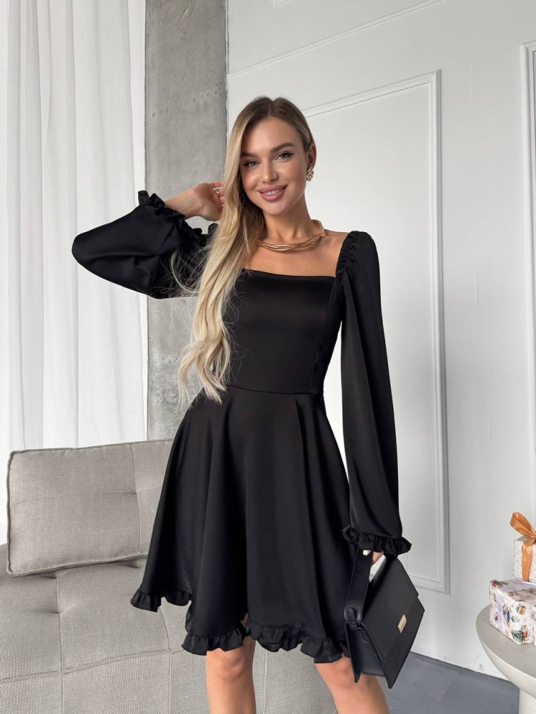 Короткое шелковое платье ANA-A1708T17 Короткое шелковое платье ANA-A1708T17