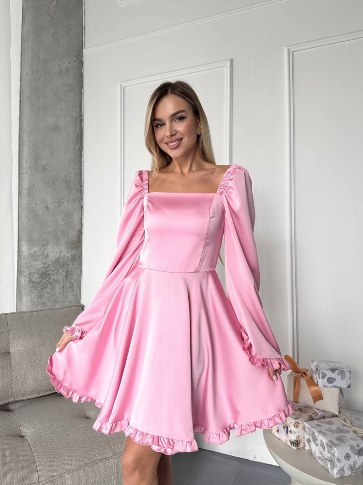 Короткое шелковое платье ANA-A1708T17 Короткое шелковое платье ANA-A1708T17