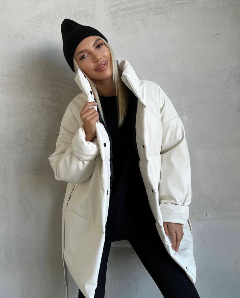 Теплая куртка из экокожи DMP-P4085T820 Теплая куртка из экокожи DMP-P4085T820