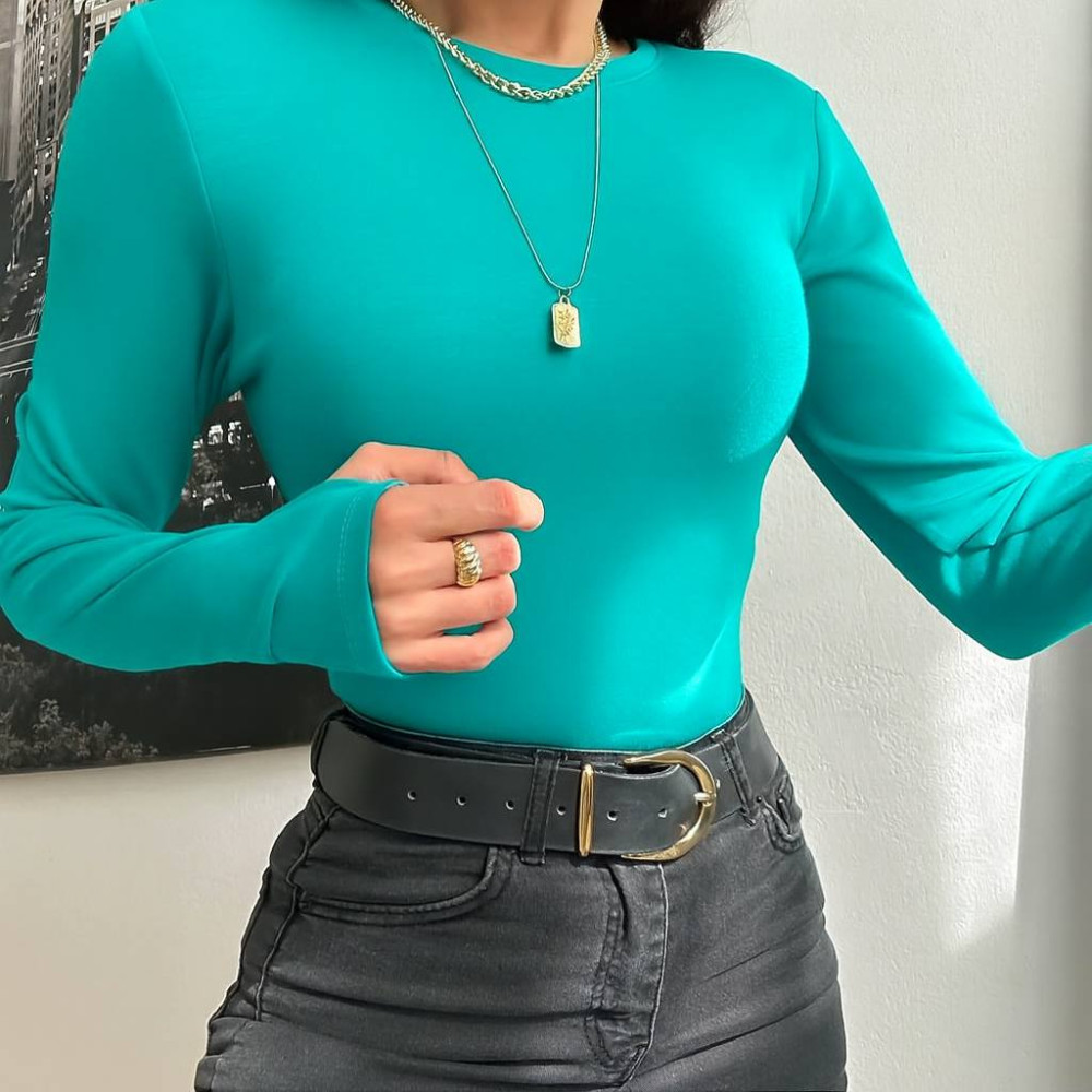 Базовый женский лонгслив DMP-R1595T170 Базовый женский лонгслив DMP-R1595T170