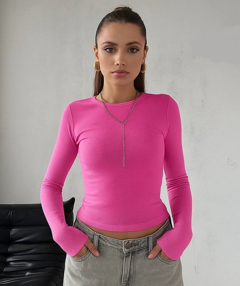 Базовый женский лонгслив DMP-R1595T170 Базовый женский лонгслив DMP-R1595T170