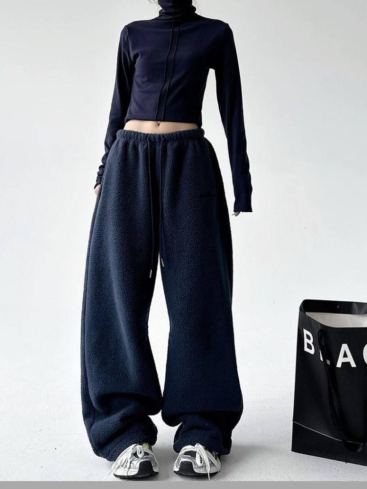 Женские оверсайз штаны из флиса DMP-R1884T320 Женские оверсайз штаны из флиса DMP-R1884T320