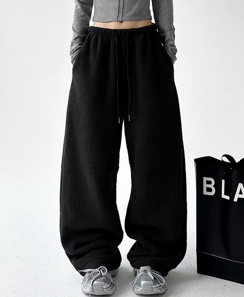 Женские оверсайз штаны из флиса DMP-R1884T320 Женские оверсайз штаны из флиса DMP-R1884T320