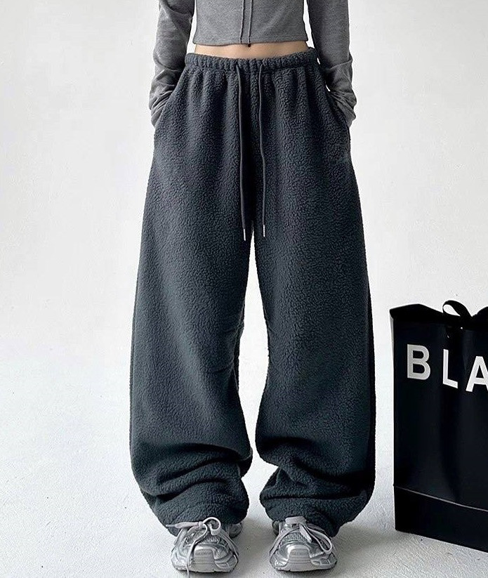 Женские оверсайз штаны из флиса DMP-R1884T320 Женские оверсайз штаны из флиса DMP-R1884T320