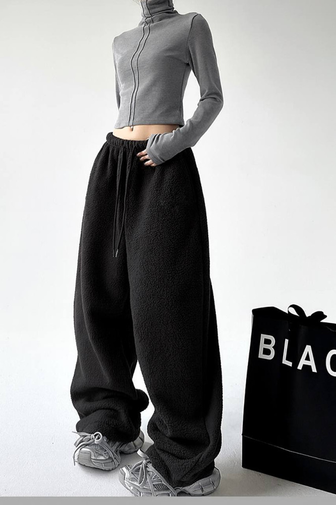 Женские оверсайз штаны из флиса DMP-R1884T320 Женские оверсайз штаны из флиса DMP-R1884T320