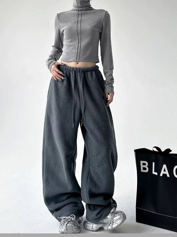 Женские оверсайз штаны из флиса DMP-R1884T320 Женские оверсайз штаны из флиса DMP-R1884T320