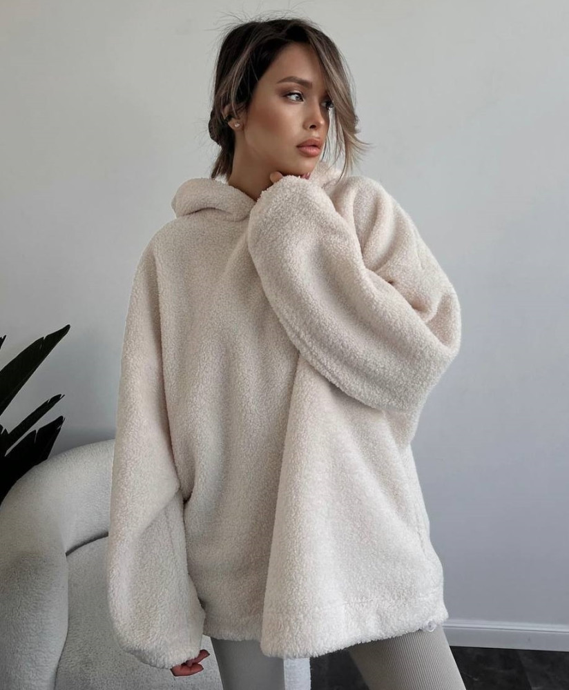 Плюшевое женское худи DMP-R1193T380 Плюшевое женское худи DMP-R1193T380