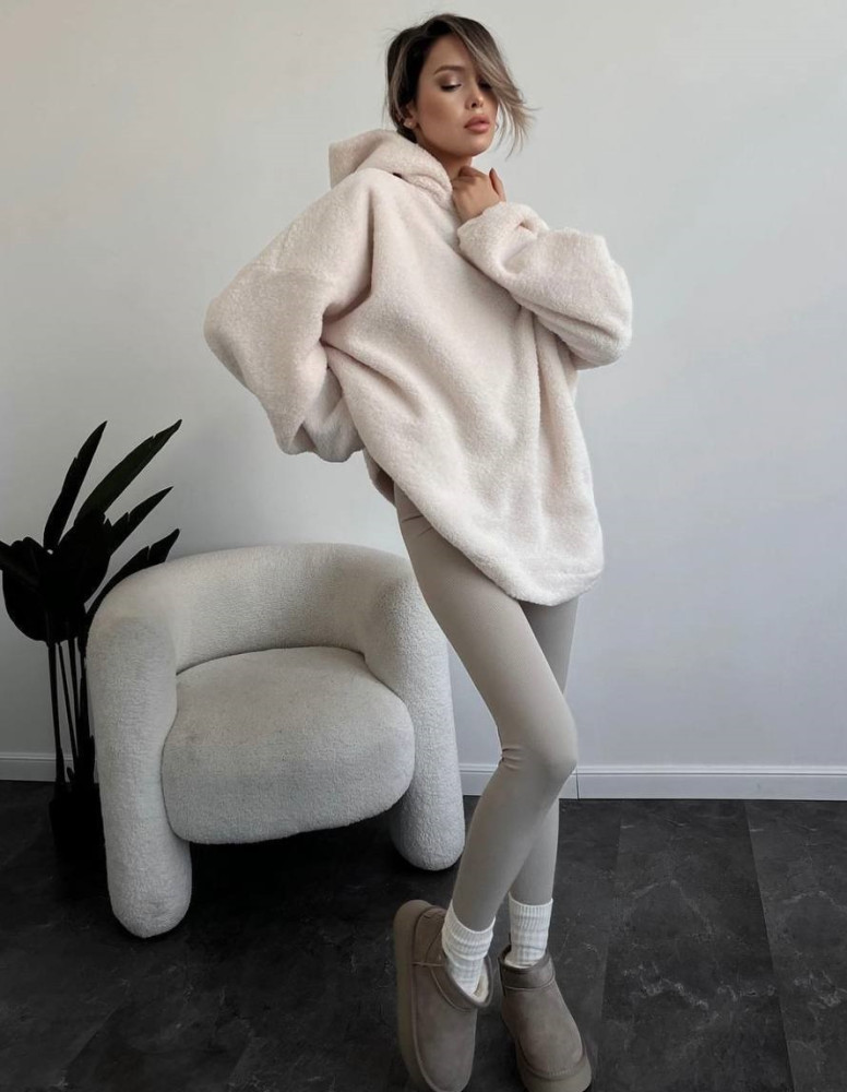 Плюшевое женское худи DMP-R1193T380 Плюшевое женское худи DMP-R1193T380