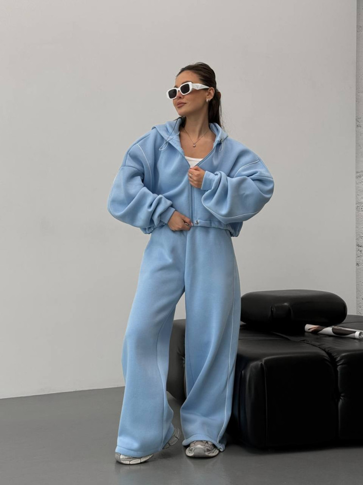 Крутой oversize костюм на флисе DMP-R1870T500 Крутой oversize костюм на флисе DMP-R1870T500