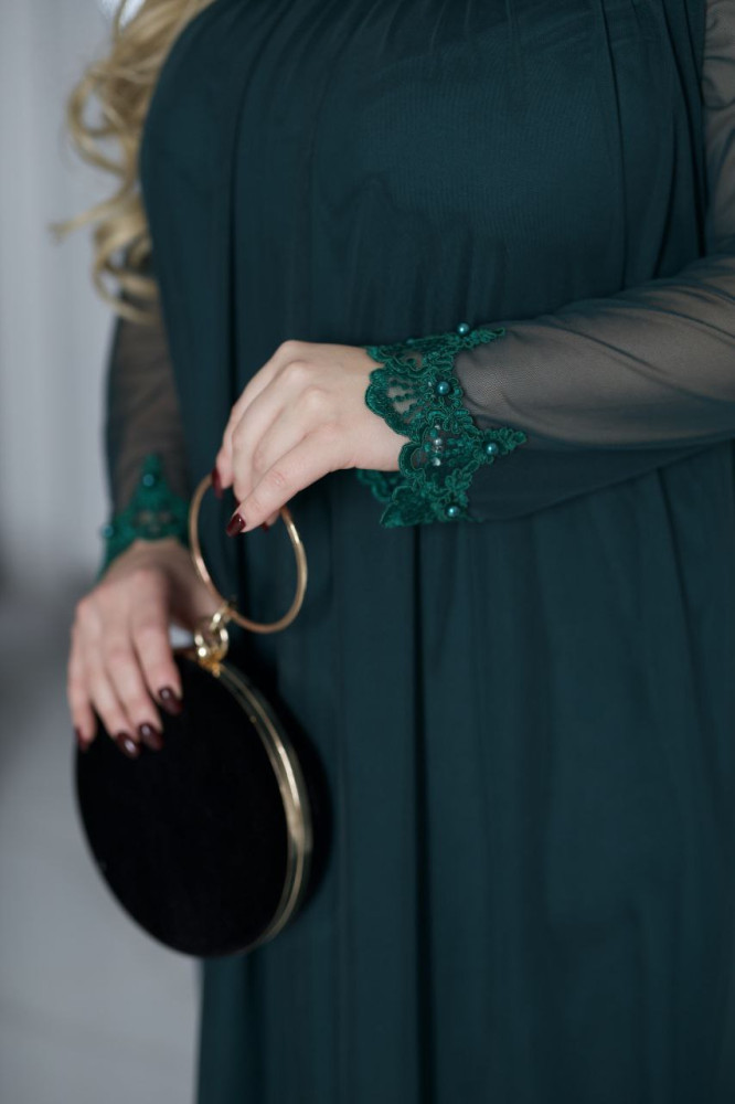 Платье с кружевом и жемчугом VOJ-A1042T850 Платье с кружевом и жемчугом VOJ-A1042T850