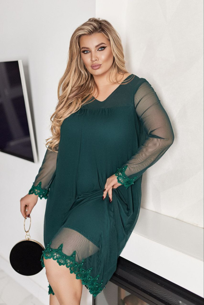 Платье с кружевом и жемчугом VOJ-A1042T850 Платье с кружевом и жемчугом VOJ-A1042T850