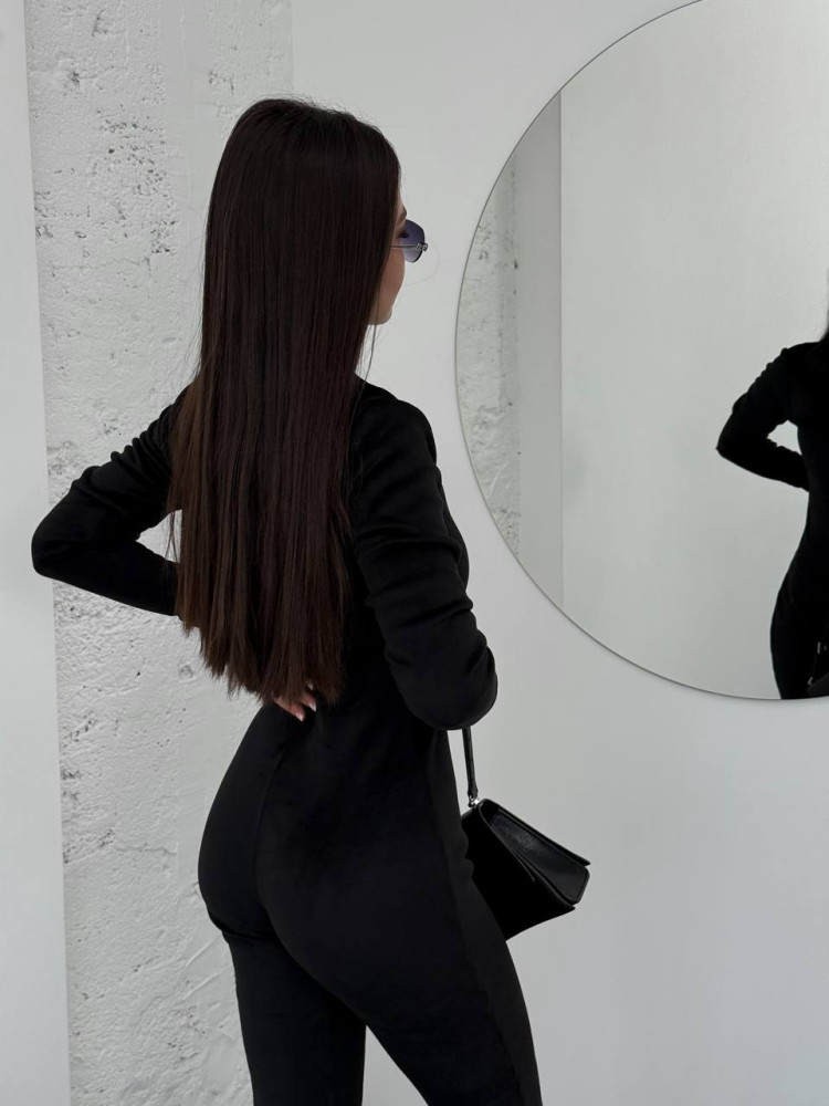 Утепленный велюровый комбинезон DMP-P4069T510 Утепленный велюровый комбинезон DMP-P4069T510