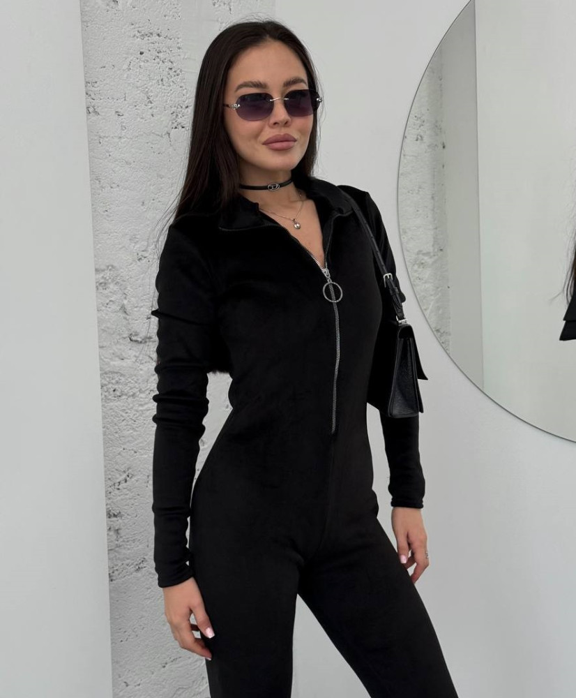 Утепленный велюровый комбинезон DMP-P4069T510 Утепленный велюровый комбинезон DMP-P4069T510