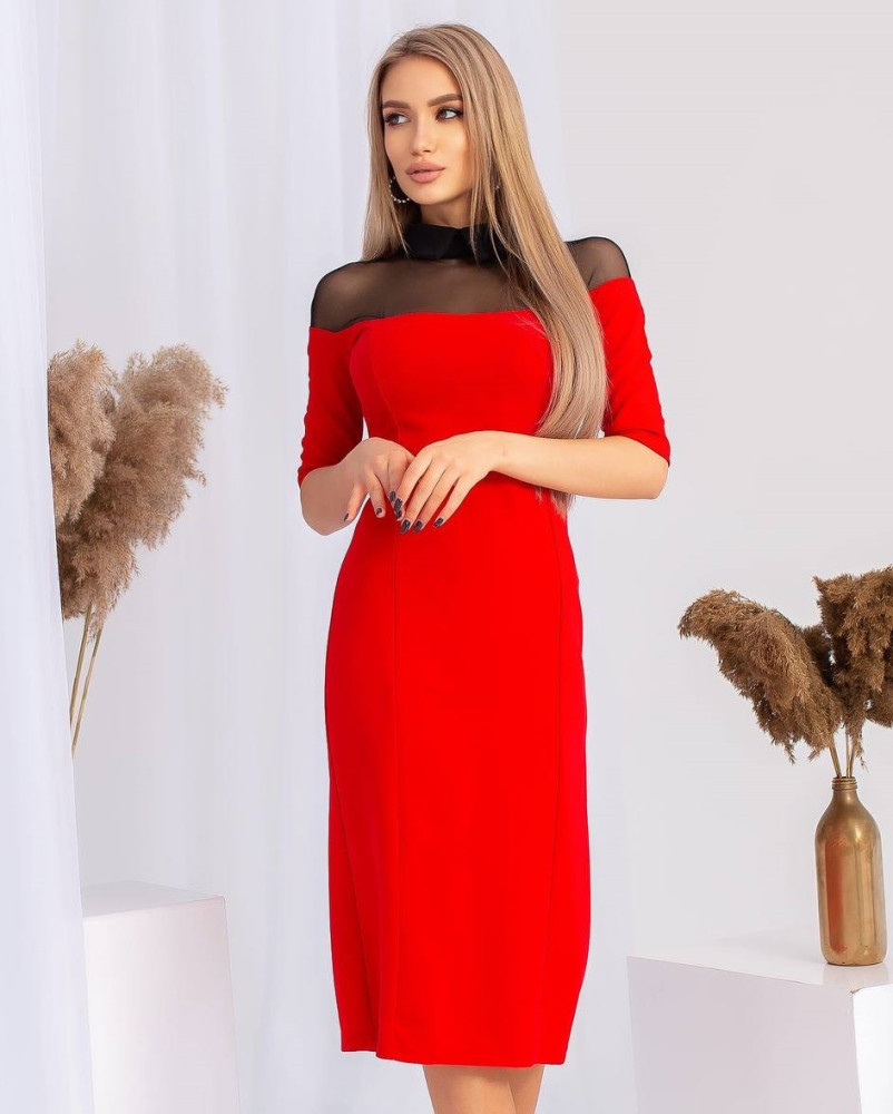 Елегантное приталеное платье OLD-A4032T350 Елегантное приталеное платье OLD-A4032T350