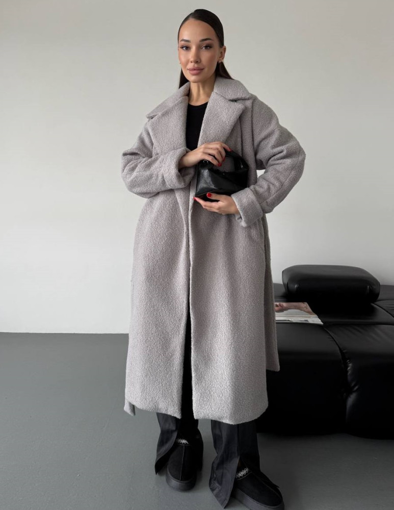 Пальто оверсайз букле DMP-P7186T1100 Пальто оверсайз букле DMP-P7186T1100