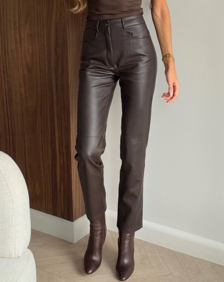 Брюки из эко-кожи KC-A0456T440 Брюки из эко-кожи KC-A0456T440