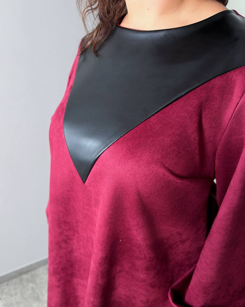 Комбинированное свободное платье MA-N2151T650 Комбинированное свободное платье MA-N2151T650